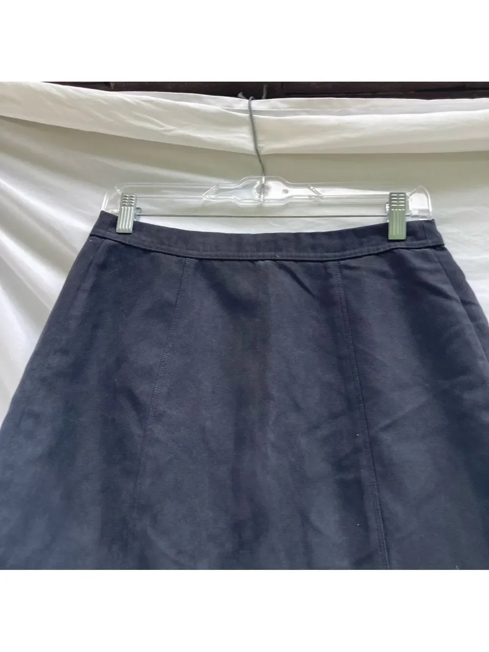 Hollister black mini skirt with buttons, size 3